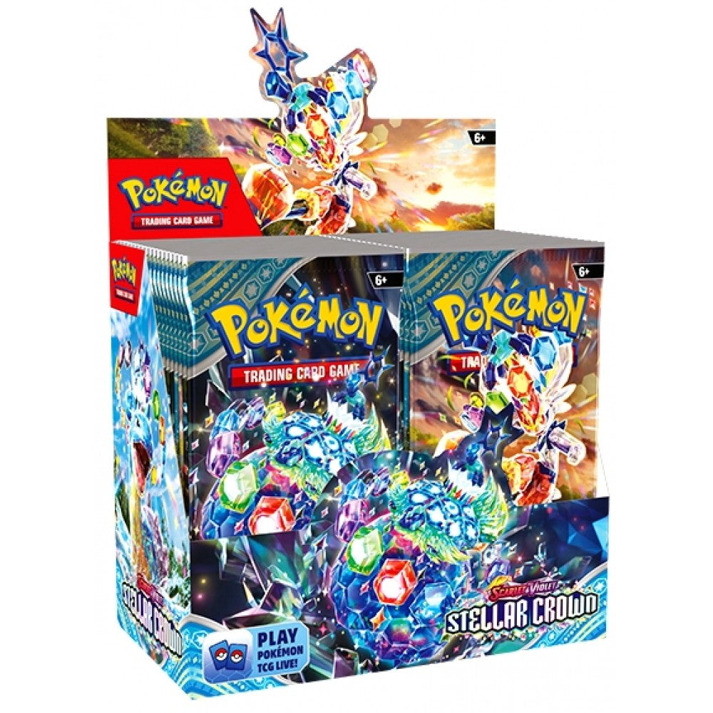 Pokemon Scarlet & Violet 7: Stellar Crown Boosters Rebel TCG Pokemon Scarlet & Violet 7: Stellar Crown Boosters Rebel TCG
