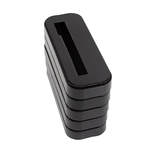 MintKeeper - 35/55pt Magnetic Card Holder Stand - Black (5 Pack)
