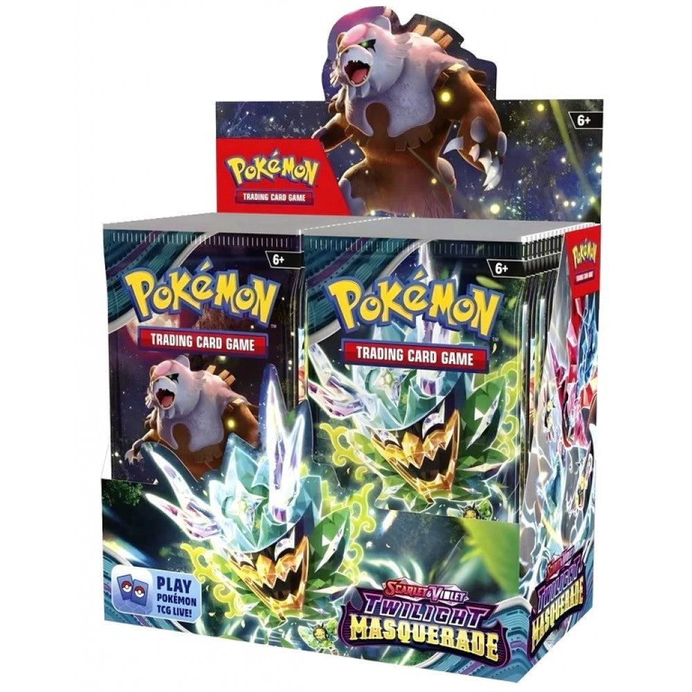 Pokemon Scarlet & Violet 6: Twilight Masquerade Boosters MAY 24, 2024